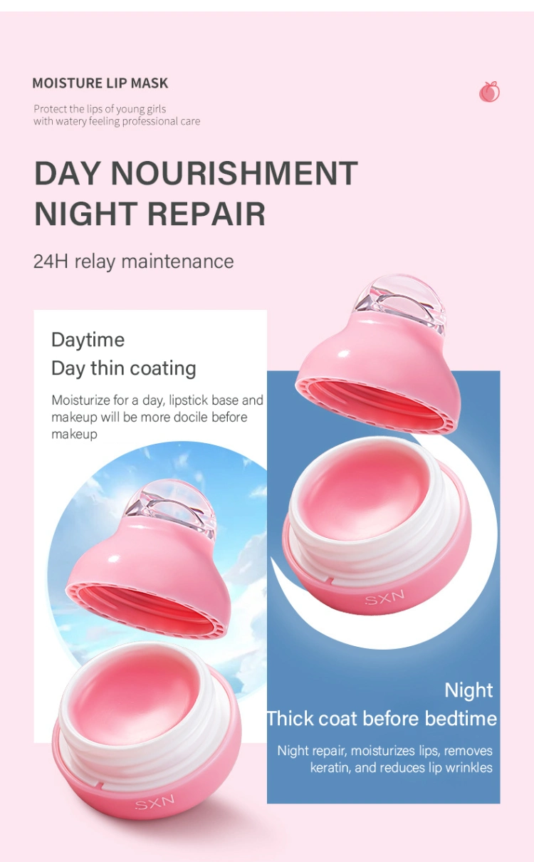 Private Label Smoothing Softening Sleeping Lip Care Mask Dark Lip Treatment Nourishing Moisturizing Plumping Pink Lip Mask